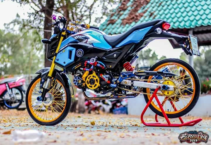 Cá mập msx 125 độ siêu đỉnh với loạt đồ chơi đắt giá của biker thailand