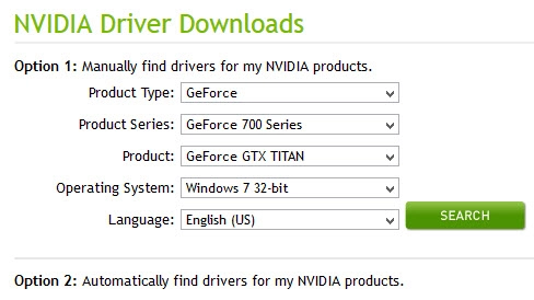 Cách tìm driver cho card màn hình rời nvidia