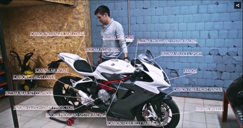 Cận cảnh quá trình lên đồ chơi cho mv agusta f3