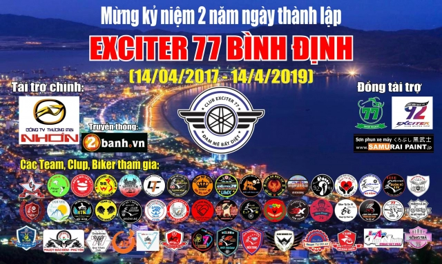 Club exciter 77 bình định 2 năm hình thành 