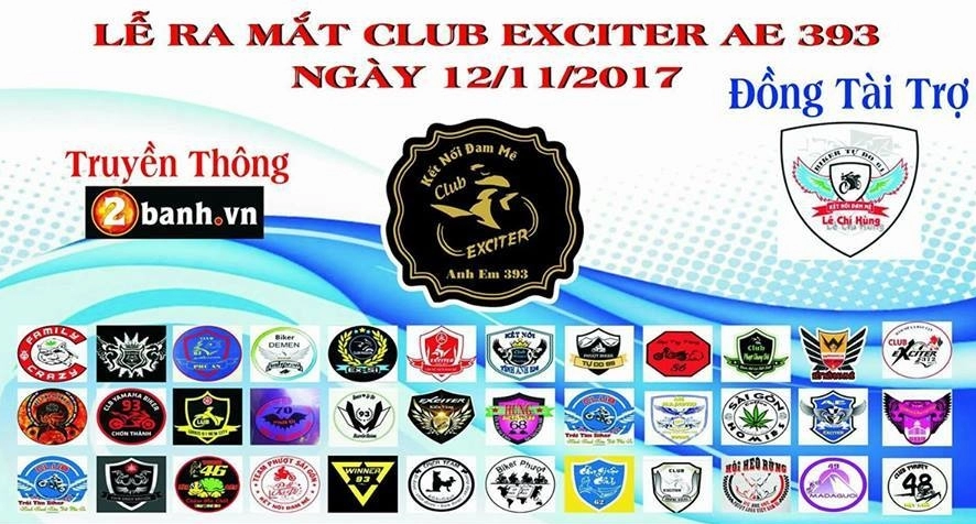 Club exciter anh em 393 ra mắt cộng đồng chơi xe khu vực miền nam