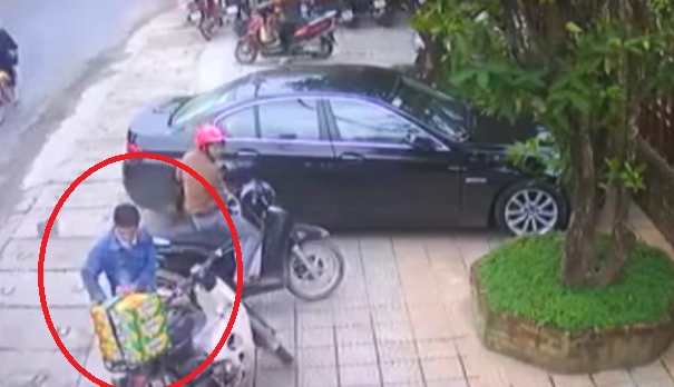 Cộng đồng truy tìm thanh niên đi sh tiện tay trộm 3 thùng bia trên xe của một người phụ nữ