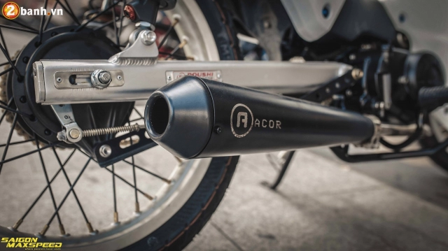 Cub 50 daelim đô phong cach bobber đầy phá cách cua dân chơi viêt