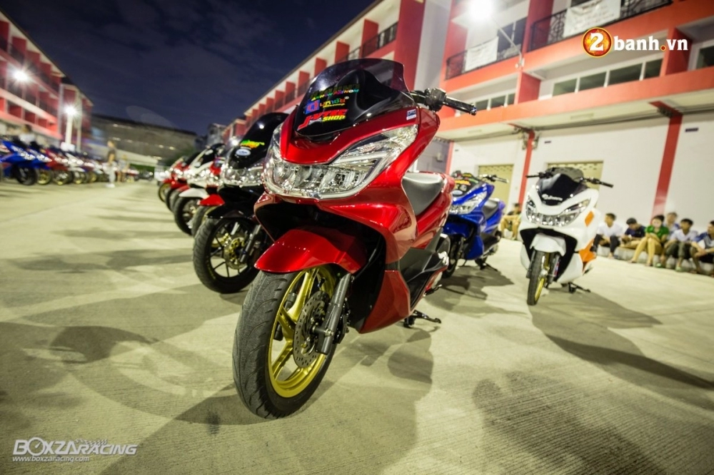 Đắm chìm binh đoàn honda pcx độ trong 1 buổi offline của nước bạn