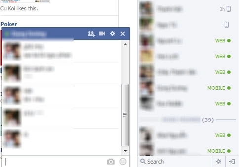 Dân mạng thích thú với giao diện facebook chat mới