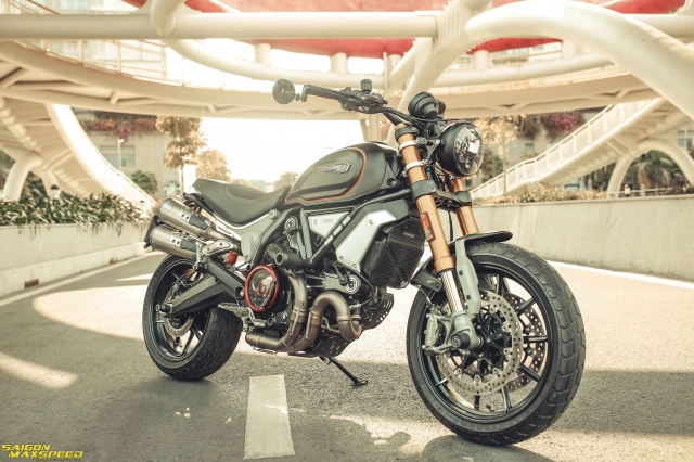 Ducati scrambler 1100 sport độ - vẻ đẹp thanh lịch đầy ấp công nghệ trên đường phố việt