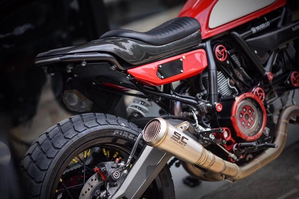 Ducati scrambler bản độ tracker đầy nhiệt huyết từ mugello