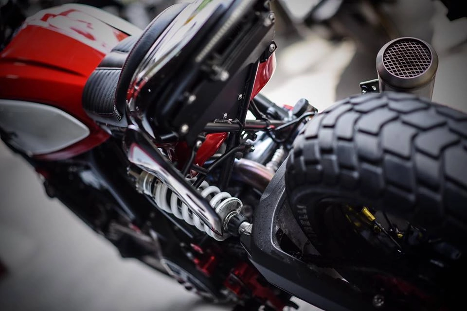 Ducati scrambler bản độ tracker đầy nhiệt huyết từ mugello