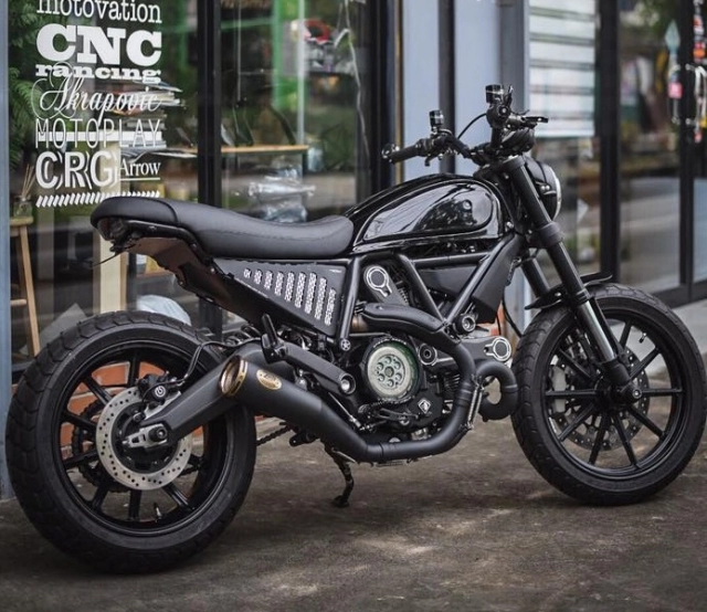 Ducati scrambler trở nên lôi cuốn với trang bị full option