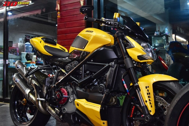 Ducati streetfighter 848 độ cực chất với diện mạo chú ong vàng