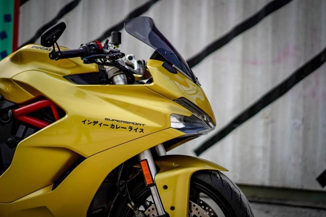 Ducati supersport độ chất chơi với gam màu vàng candy độc nhất vô nhị