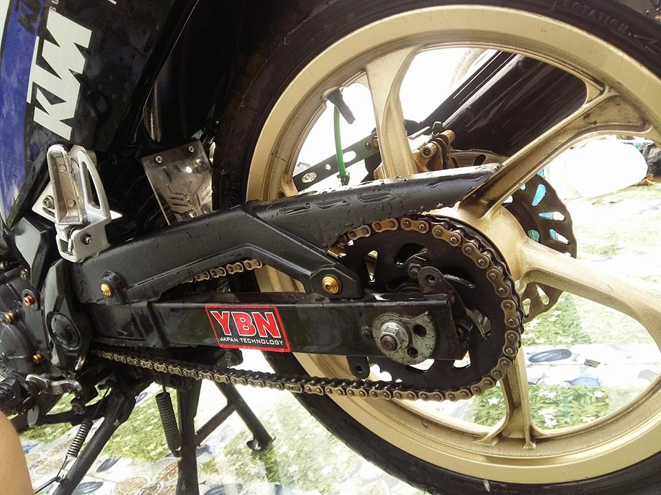 Exciter 135 kiểng nhẹ với bộ cánh chế nhựa của biker bình thuận
