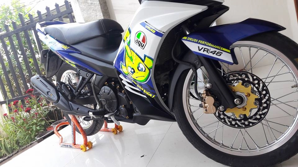 Exciter 135 thật đáng yêu với cá mập pista gp misano