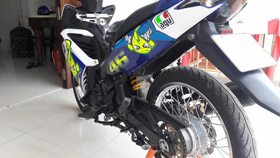 Exciter 135 thật đáng yêu với cá mập pista gp misano