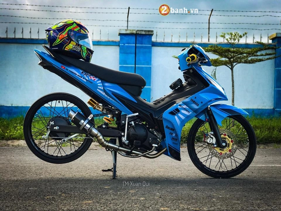 Exciter 135cc phiên bản độ phong cách drag xanh yêu thương