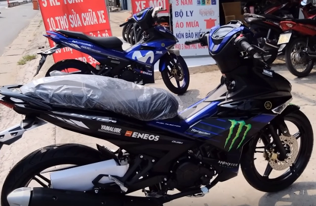 Exciter 150 2019 ra mắt phiên bản monster energy trên đường đua motogp