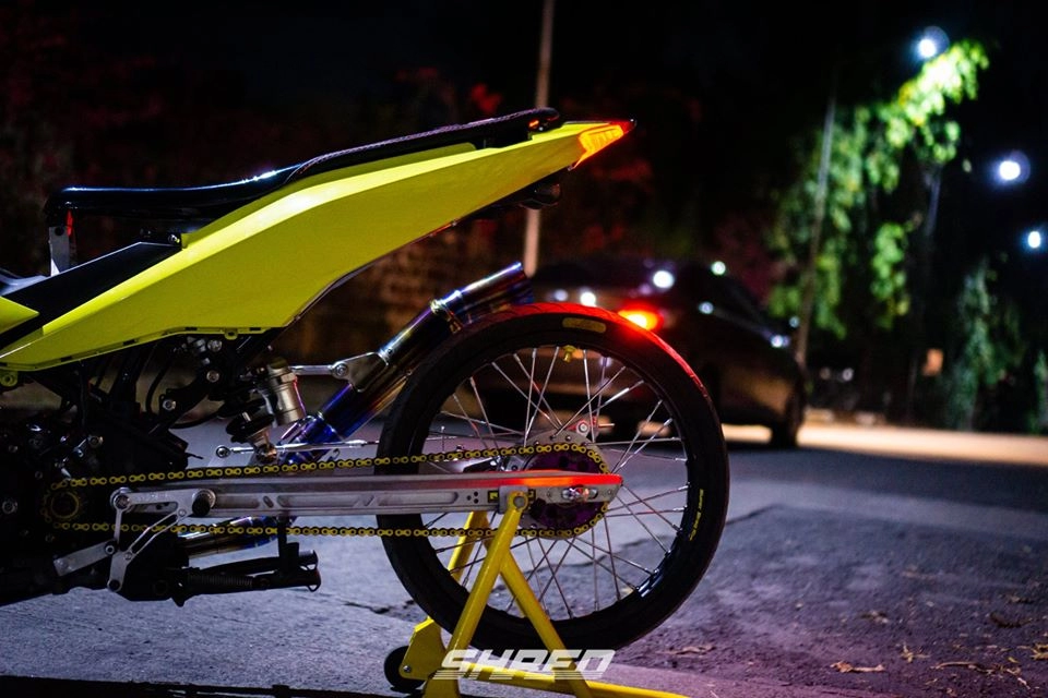 Exciter 150 bản độ mang phong cách drag racing của biker philippines