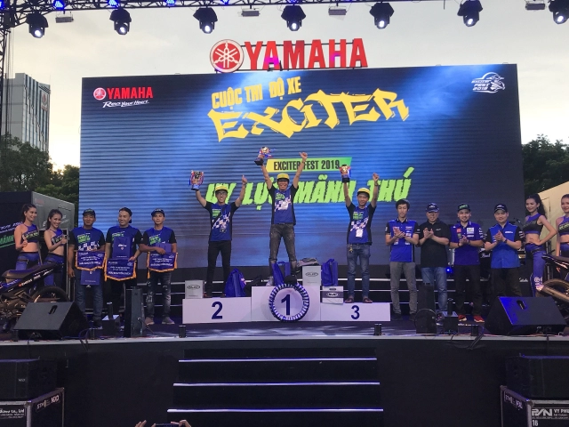 Exciter 150 độ báo trắng chân dung á quân tại exciter fest 2019