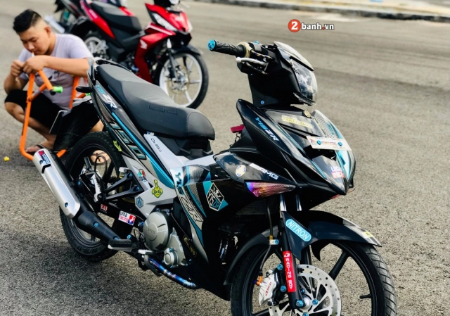 Exciter 150 độ đẹp mặn mà với phụ kiện racing boy