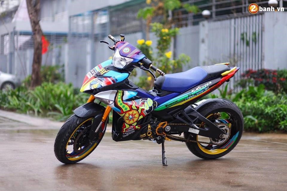 Exciter 150 độ full option đậm chất thể thao với phong cách valentino rossi 46