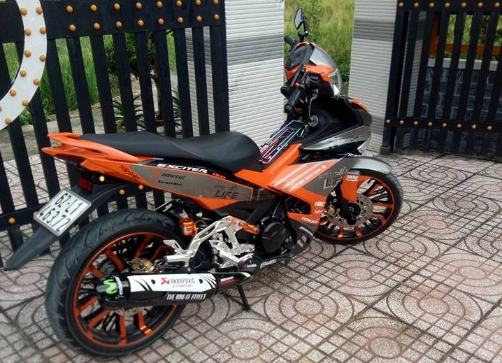 Exciter 150 độ kiểng nhẹ nhàng của biker long an