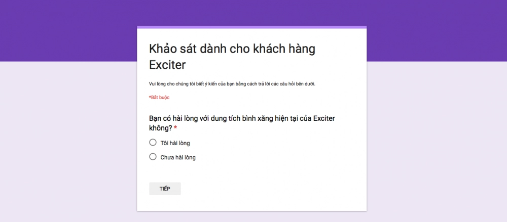 Exciter thế hệ tiếp theo với những gợi ý ban đầu