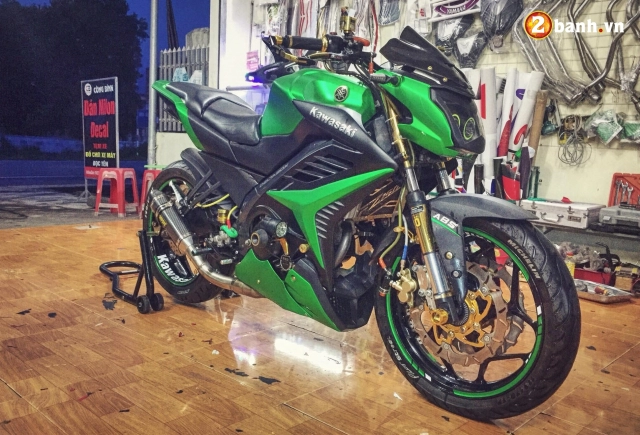 Fz 150 độ mạnh tay khiến người xem liên tưởng đến kawasaki z300