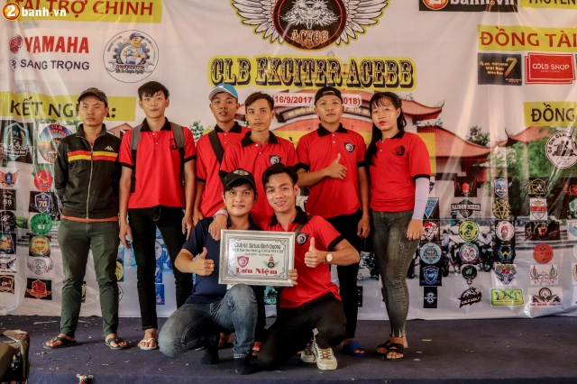 Hàng trăm biker đổ về mừng club exciter acebb tròn i tuổi