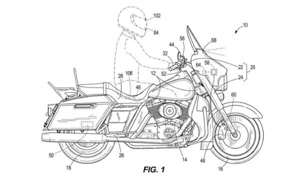 Harley-davidson tiết lộ bằng sáng chế hệ thống phanh tự động khẩn cấp