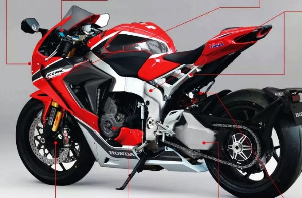 Honda cbr1000rr 2019 rò rỉ thiết kế mới và sẽ trang bị động cơ v4