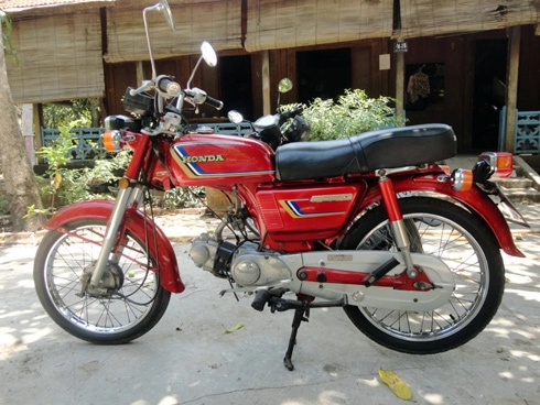  honda cd80 hàng thùng biển số đồng tháp 