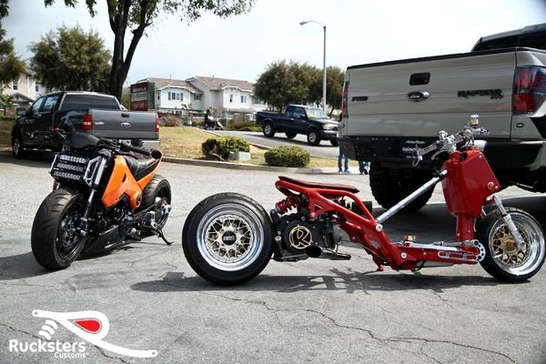 Honda ruckus zoomer qua bàn tay ruckters