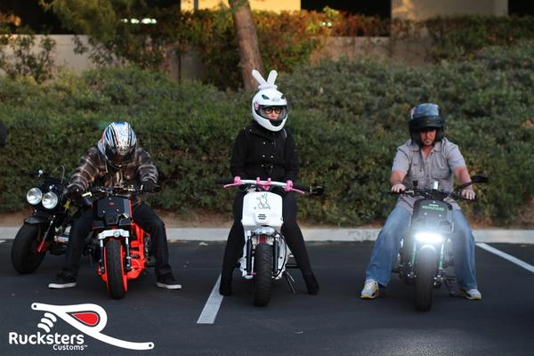 Honda ruckus zoomer qua bàn tay ruckters