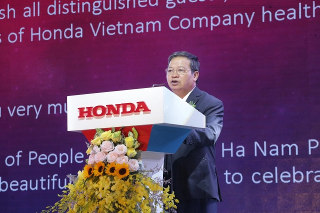 Honda việt nam tổ chức lễ khánh thành dây chuyền số 6 và chào mừng chiếc xe máy thứ 25 triệu