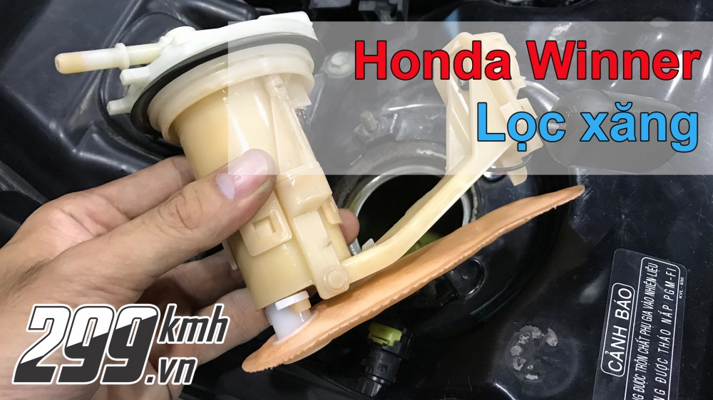 Hướng dẫn thay lọc xăng cho xe honda winner