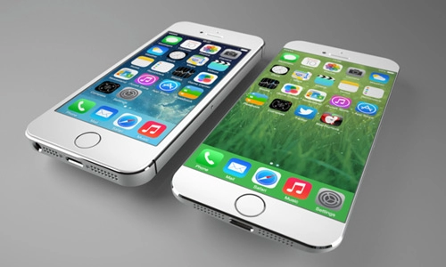 Iphone 6 concept khung kim loại mặt lưng cong