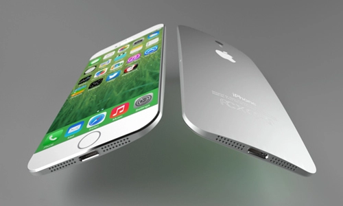 Iphone 6 concept khung kim loại mặt lưng cong