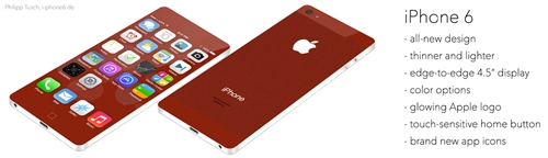 Iphone 6 concept màn hình không viền cực đẹp