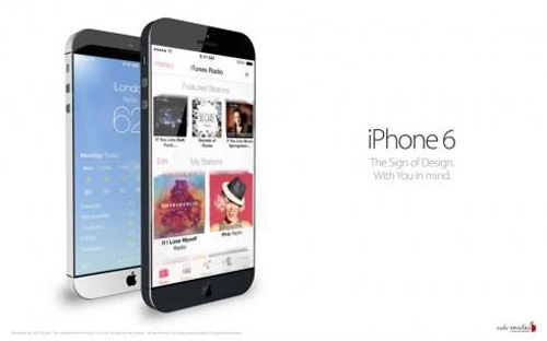 Iphone 6 concept trên nền tảng ios 7 mới