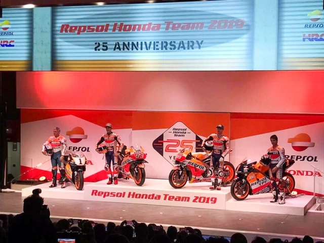 Jorge lorenzo 99 và marquez 93 chính thức chung mái nhà honda repsol ở mùa giải motogp 2019