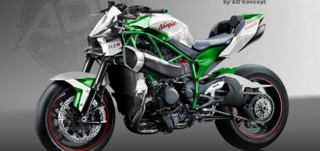 Kawasaki h2n concept lộ diện hình ảnh thiết kế dựa trên cơ sở ninja h2r