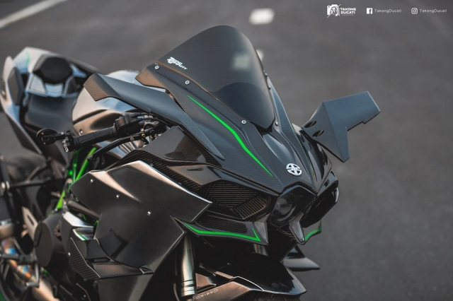 Kawasaki ninja h2 nâng cấp cực chất theo phong cách h2r