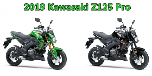 Kawasaki z125 pro 2019 ra mắt với phiên bản tem mới đầy cá tính