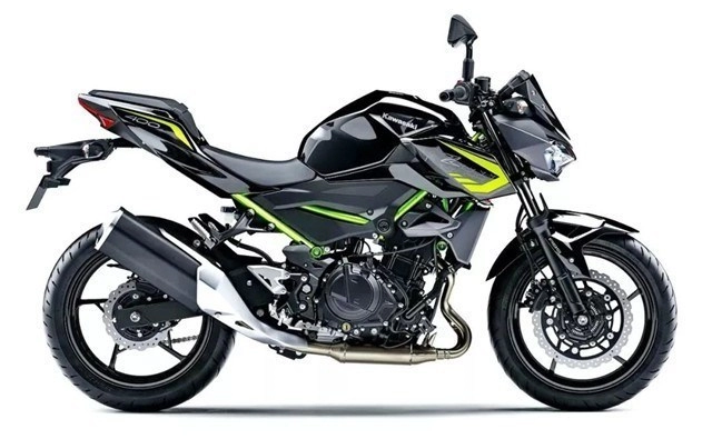 Kawasaki z400 2020 bổ sung màu mới với đặc trưng khung màu xanh lá
