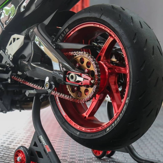 Kawasaki zx-10r độ full option cnc màu đỏ cực chất