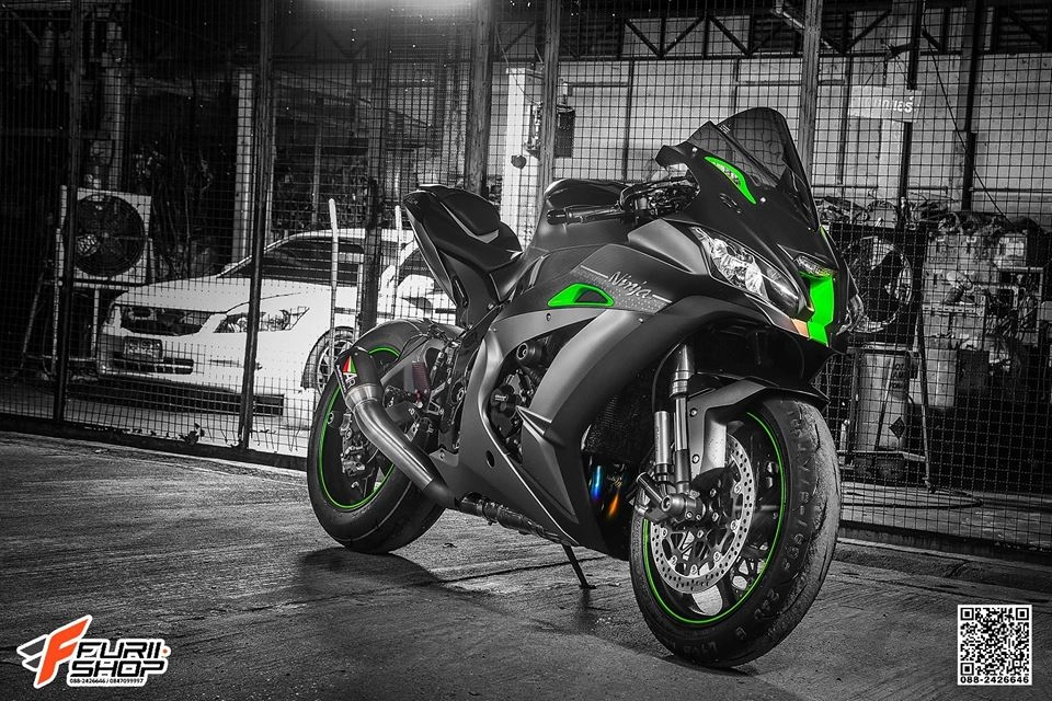 Kawasaki zx-10r vẻ đẹp khởi tạo bên tone màu đặc biệt