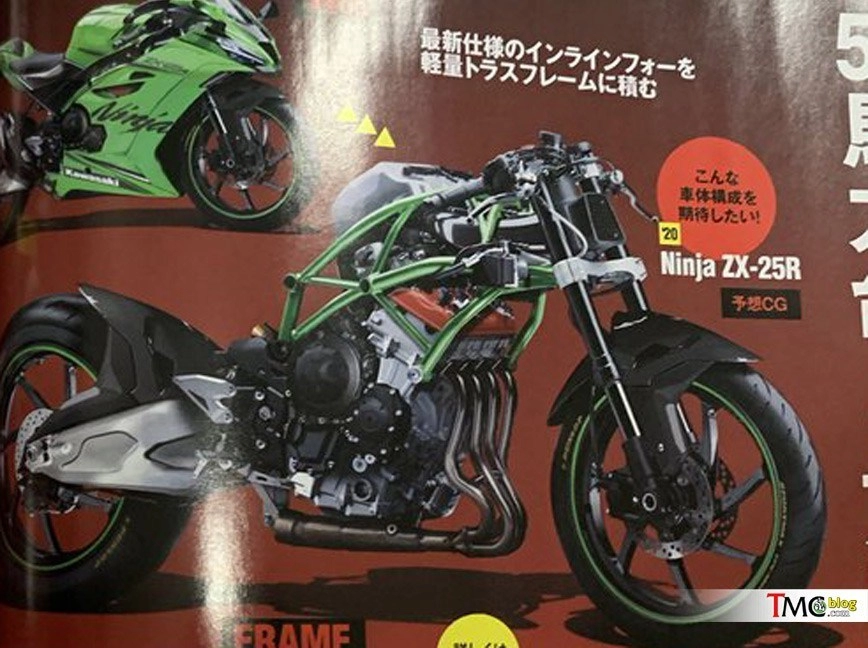 Kawasaki zx-25r mới lộ diện thiết kế hoàn chỉnh