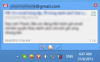 Kiểm tra gmail trên desktop