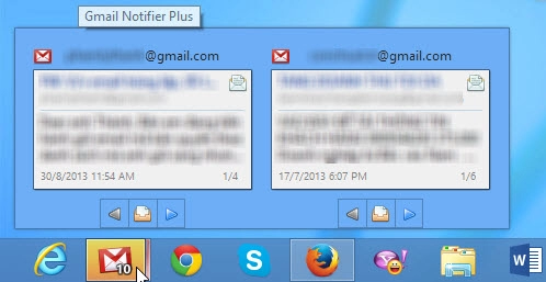 Kiểm tra gmail trên desktop