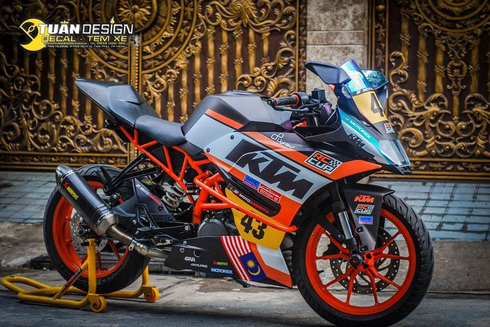 Ktm rc 390 độ phong cách tem đấu limited rc 390 r cực chất